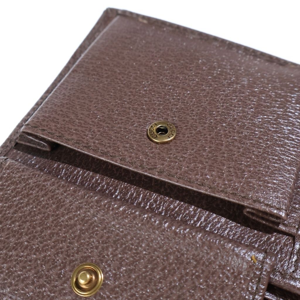 Gucci GG Supreme Ophidia Bifold Wallet Brown Beige — view 5