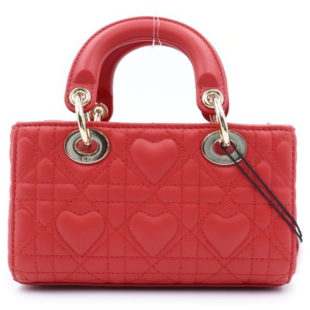 Dior Lady D-joy Micro Cannage Leather Gold 2-Way Shoulder Bag — view 2