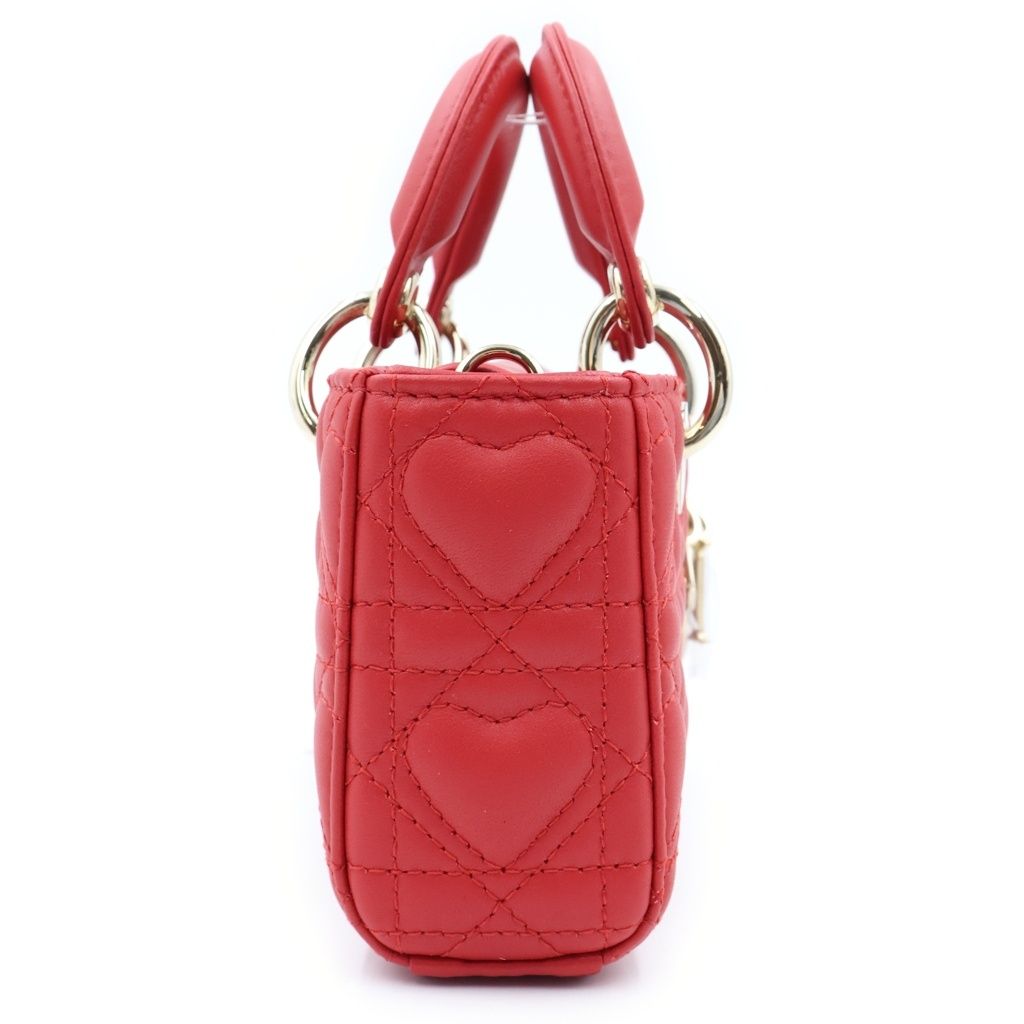 Dior Lady D-joy Micro Cannage Leather Gold 2-Way Shoulder Bag — view 3