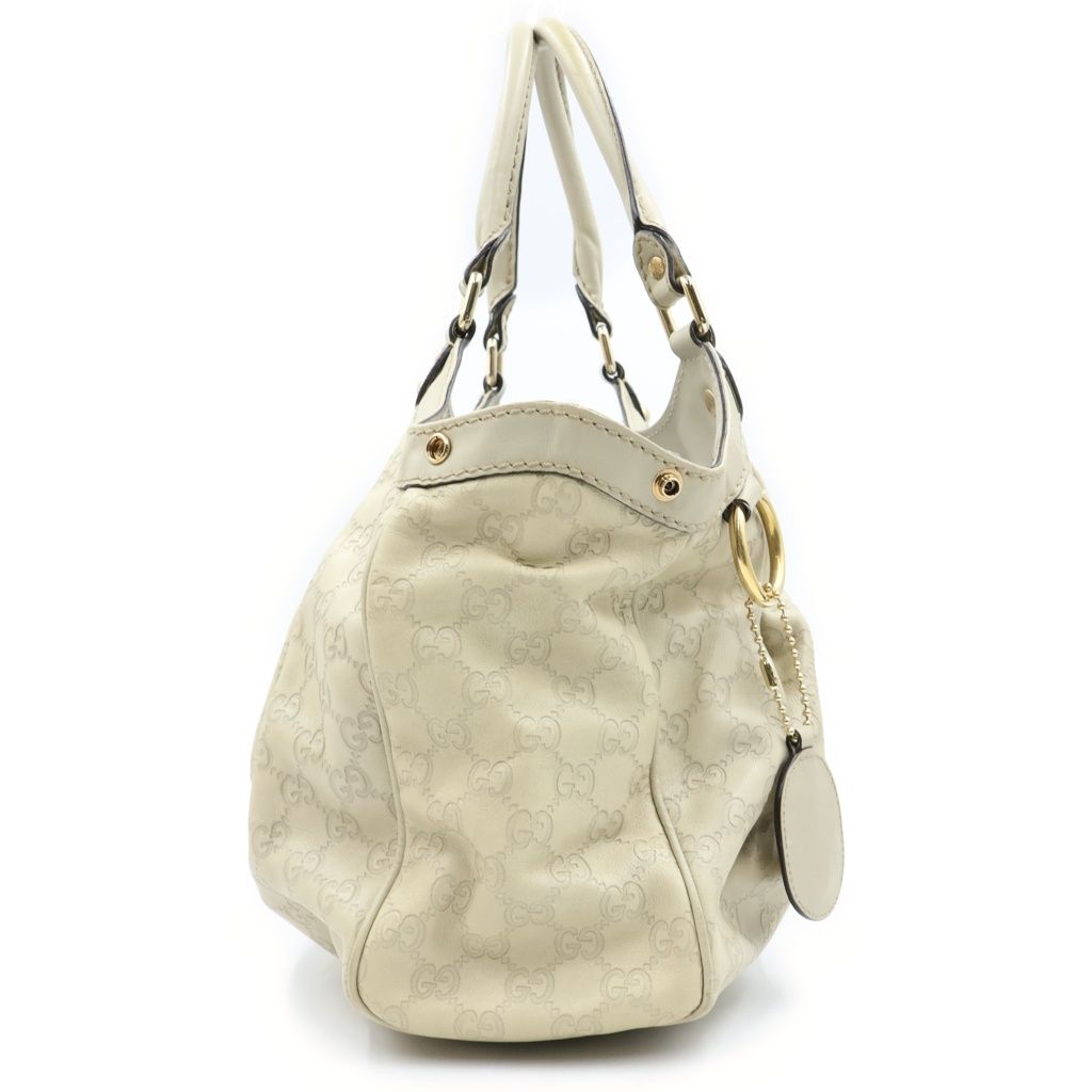 Gucci Guccissima Sukey Tote Beige — view 3