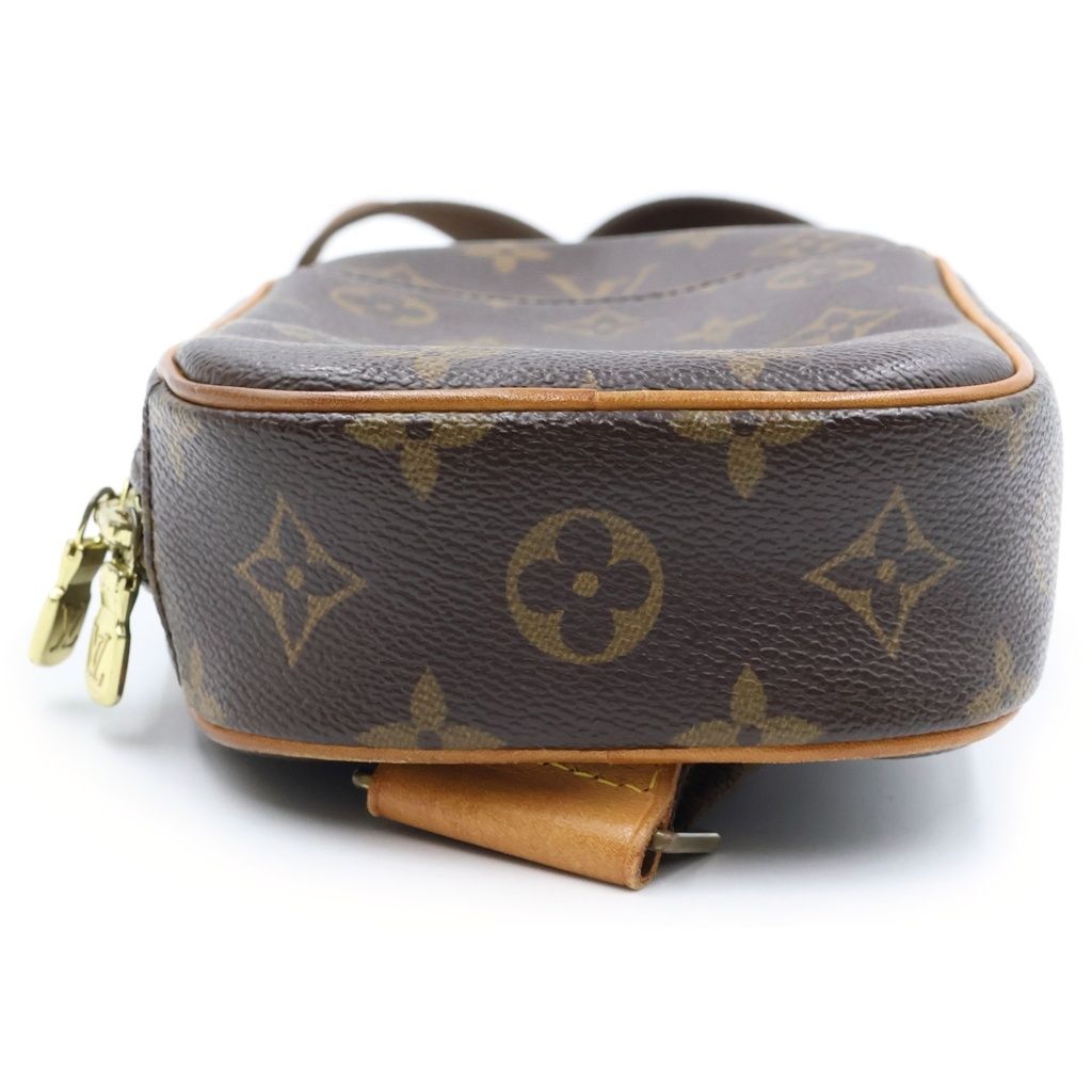 Louis Vuitton Pochette Gange Shoulder Bag Monogram Leather Brown — view 4