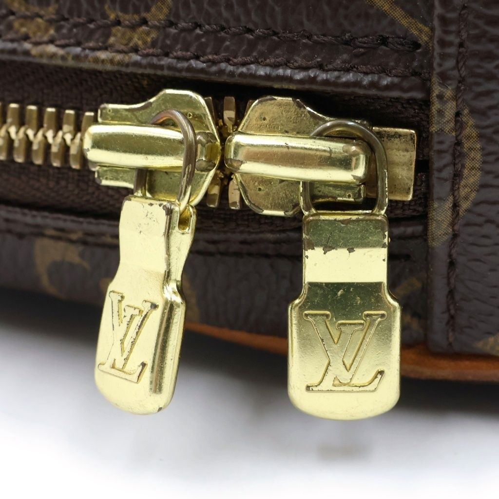 Louis Vuitton Pochette Gange Shoulder Bag Monogram Leather Brown — view 6