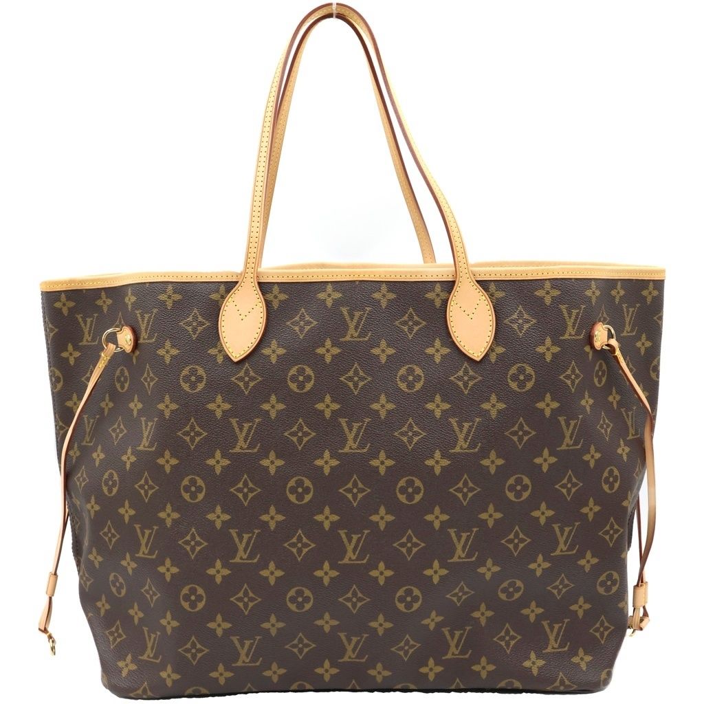 Louis Vuitton Monogram Neverfull GM Leather Tote Brown — view 2