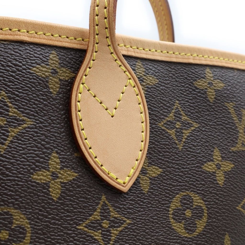 Louis Vuitton Monogram Neverfull GM Leather Tote Brown — view 7