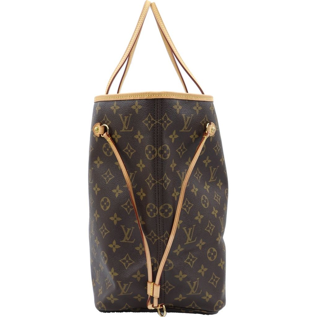 Louis Vuitton Monogram Neverfull GM Leather Tote Brown — view 3