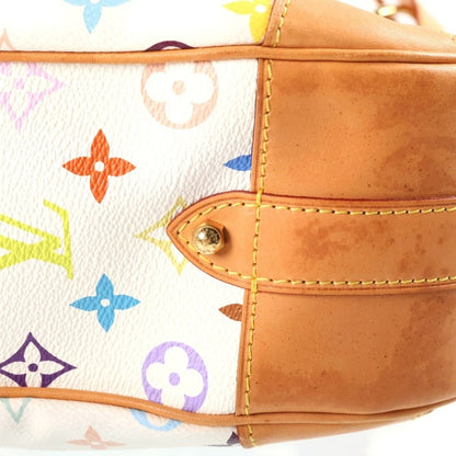 Louis Vuitton Greta Shoulder Bag Monogram Multicolor Leather Blanc White — view 6