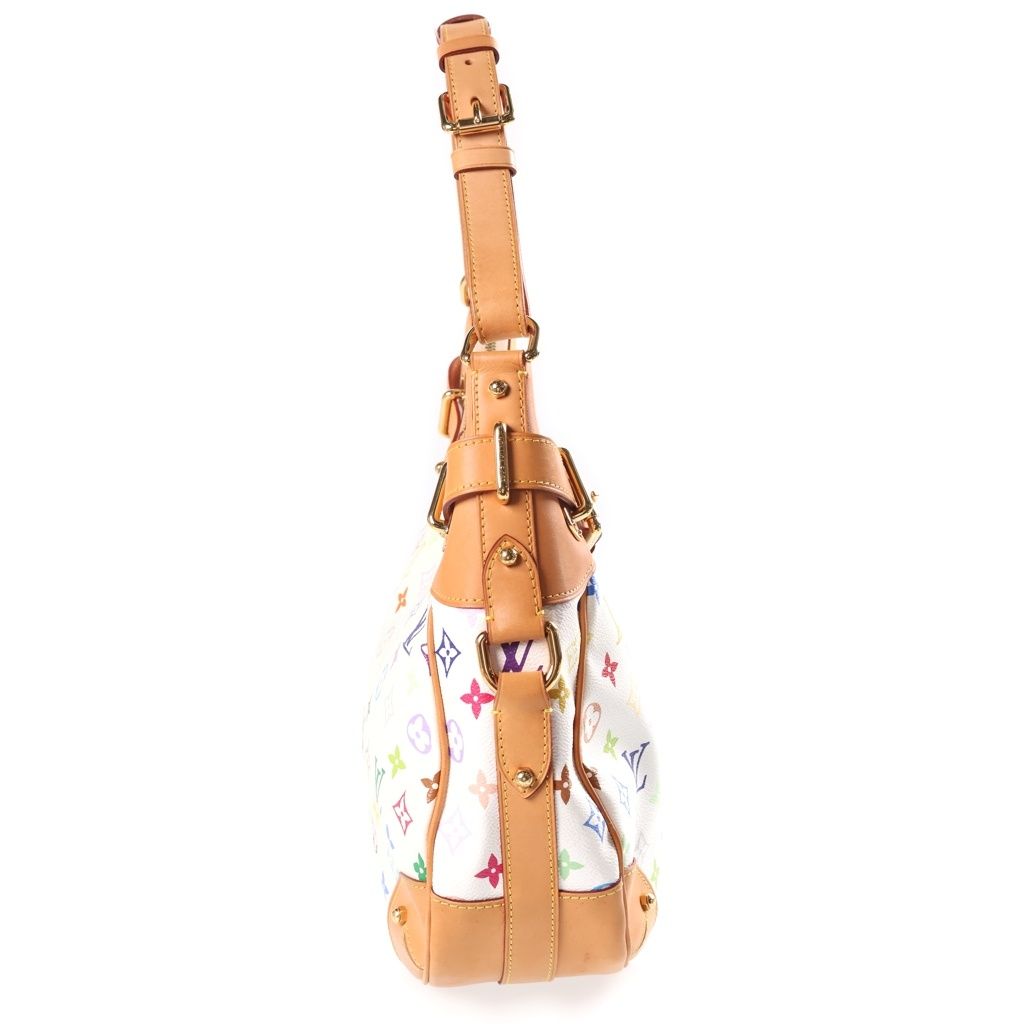 Louis Vuitton Greta Shoulder Bag Monogram Multicolor Leather Blanc White — view 3