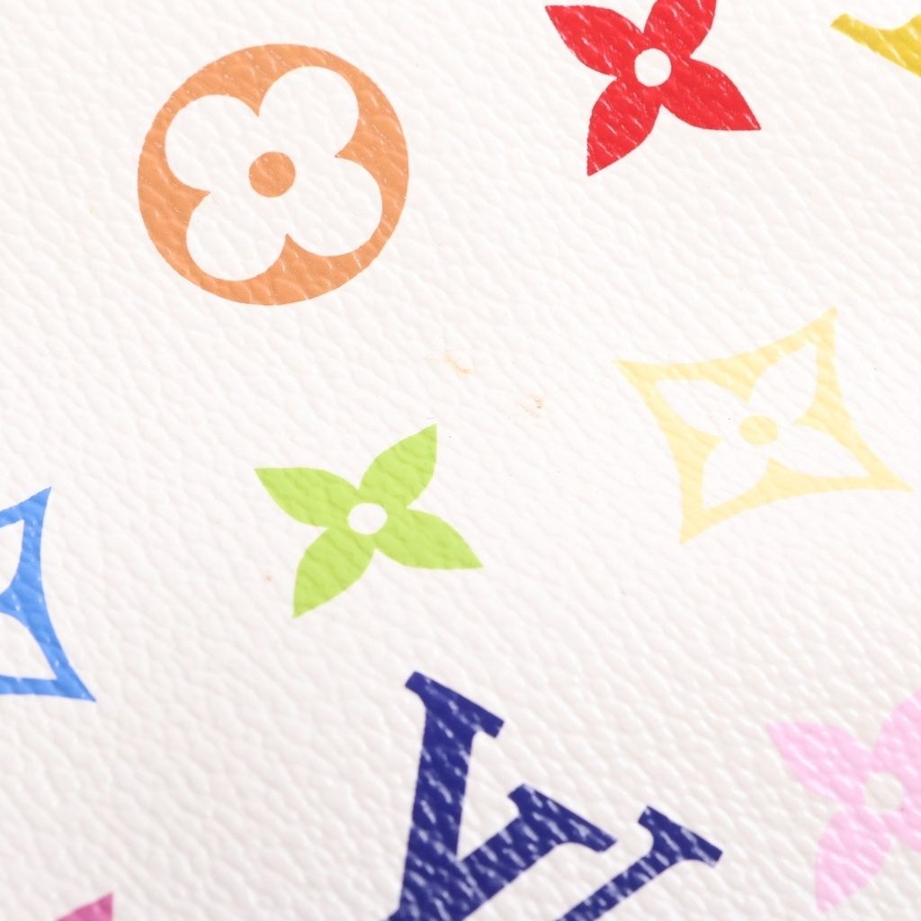 Louis Vuitton Greta Shoulder Bag Monogram Multicolor Leather Blanc White — view 7