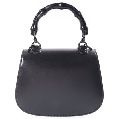 Gucci Bamboo Mini Shoulder Bag So Black Leather — view 2