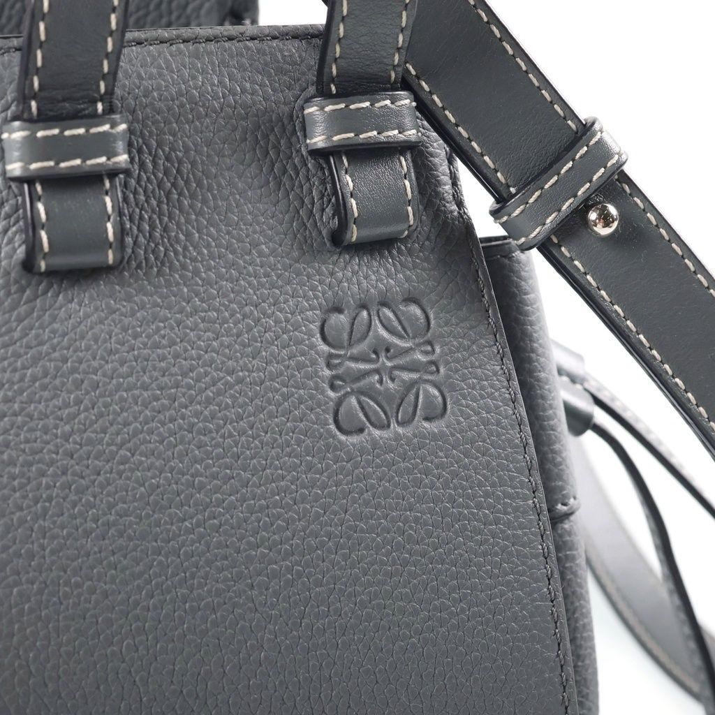 Loewe Hammock Drawstring Mini 2-Way Shoulder Bag Gray — view 6