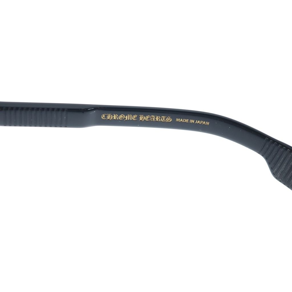 Chrome Hearts Chirp Wellington Sunglasses Black Frame Gold Eyewear — view 6