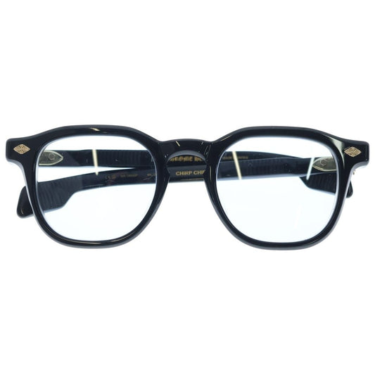 Chrome Hearts Chirp Wellington Sunglasses Black Frame Gold Eyewear