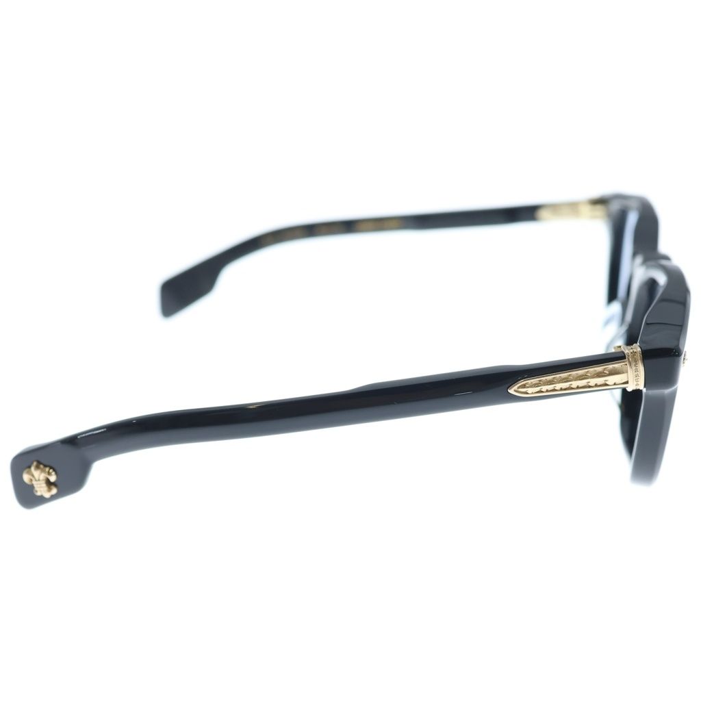 Chrome Hearts Chirp Wellington Sunglasses Black Frame Gold Eyewear — view 3