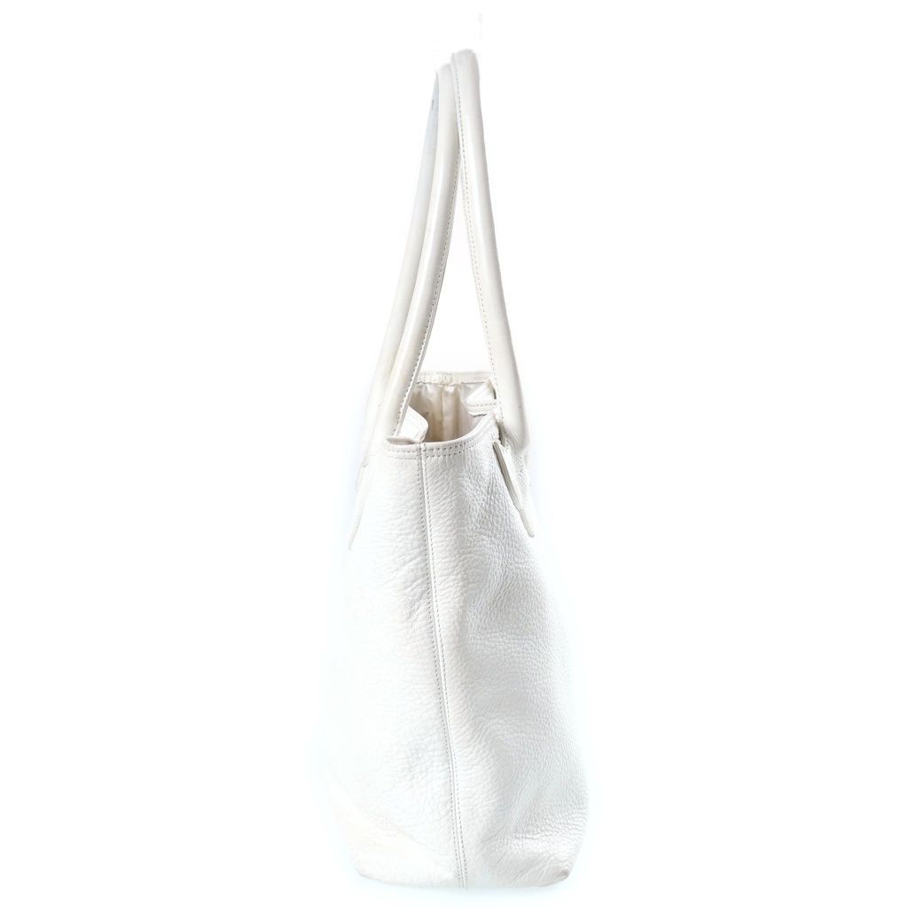Chrome Hearts FS Tote Leather White with Cross Patch — view 3