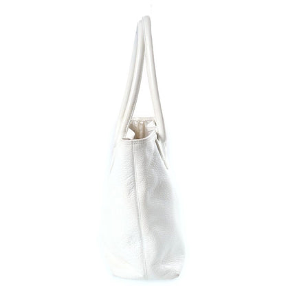 Chrome Hearts FS Tote Leather White with Cross Patch — view 3