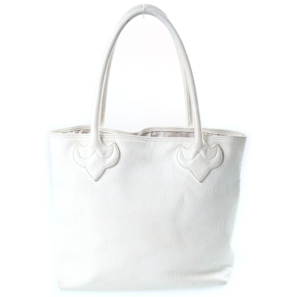 Chrome Hearts FS Tote Leather White with Cross Patch — view 2