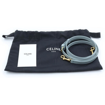 Celine Teen Lola 2-Way Shoulder Bag Light Blue — view 8