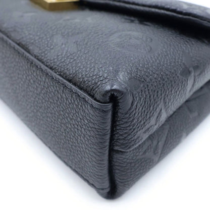 Louis Vuitton Monogram Empreinte Nano Madeleine Shoulder Bag Black Leather — view 5