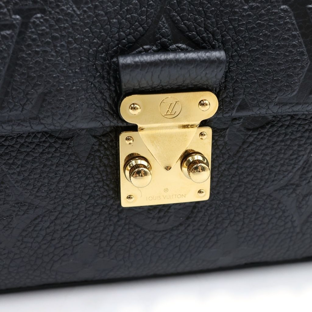 Louis Vuitton Monogram Empreinte Nano Madeleine Shoulder Bag Black Leather — view 6