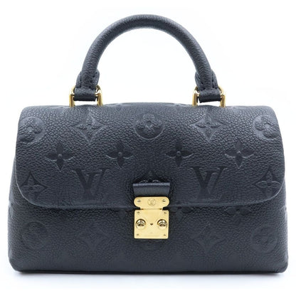 Louis Vuitton Monogram Empreinte Nano Madeleine Shoulder Bag Black Leather