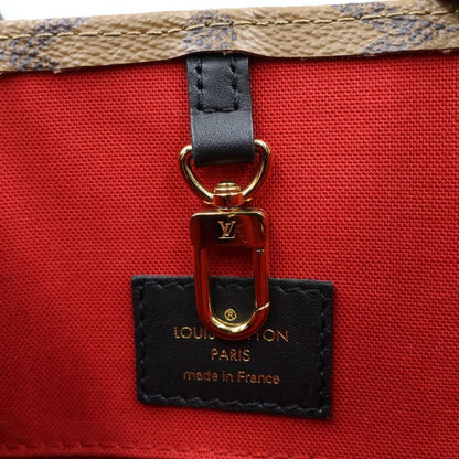 Louis Vuitton Monogram Reverse on the Go MM Tote Brown Leather — view 7