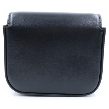 Celine Triomphe Mini Claude Shoulder Bag Black Leather Gold — view 2