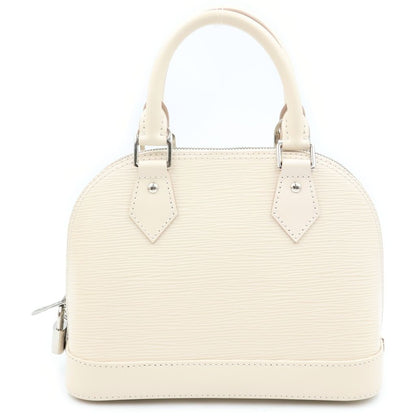 Louis Vuitton Epi Alma BB Leather Silver 2-Way Shoulder Bag Quartz White — view 2