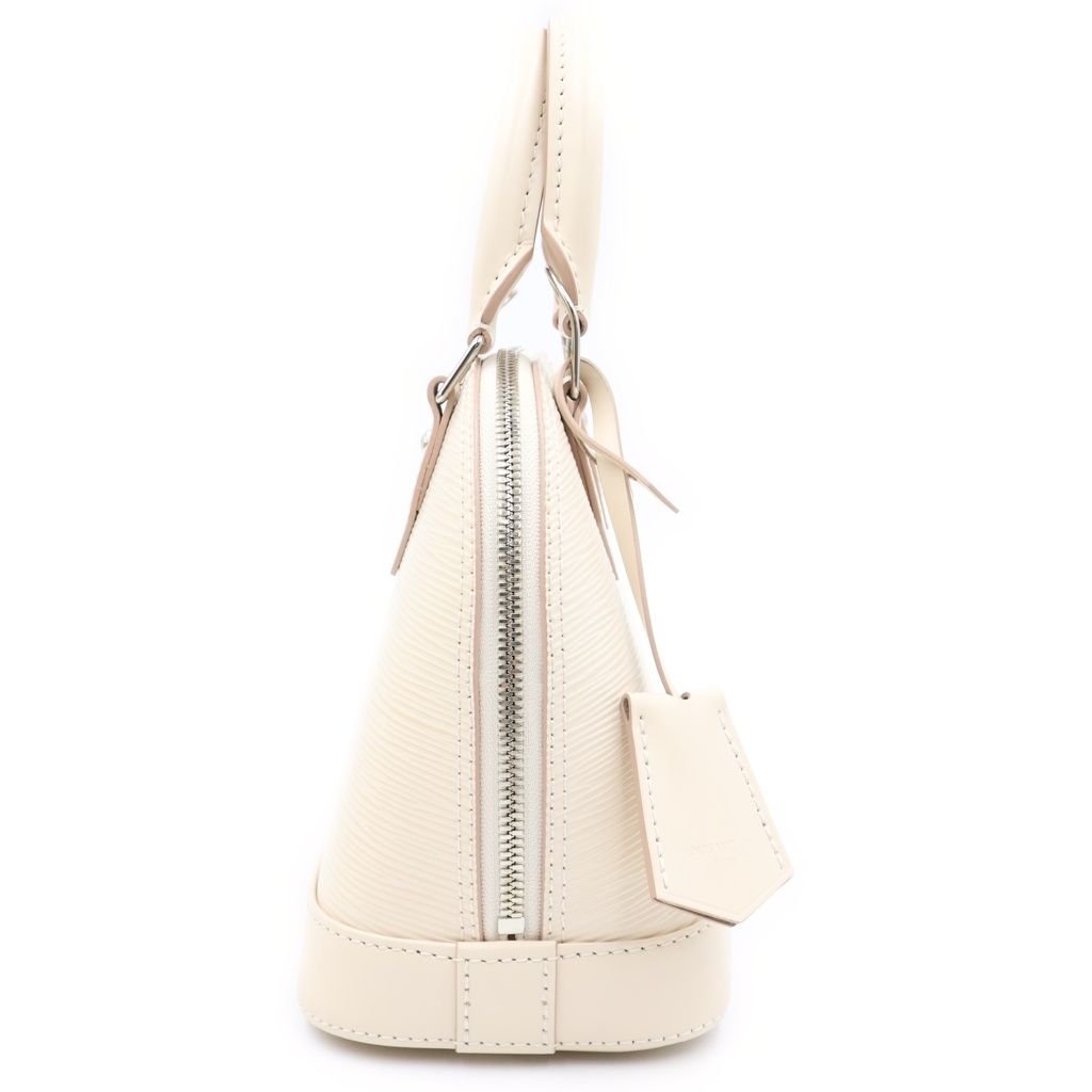 Louis Vuitton Epi Alma BB Leather Silver 2-Way Shoulder Bag Quartz White — view 3