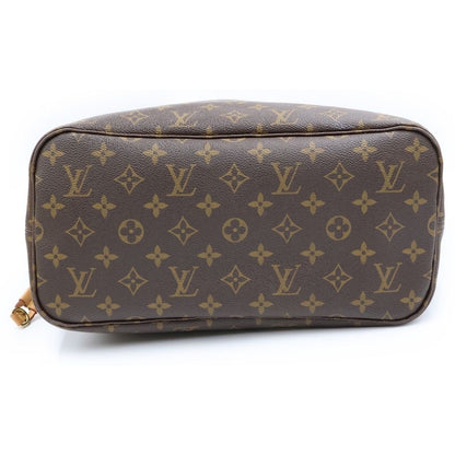 Louis Vuitton Monogram Neverfull MM Leather Tote Brown — view 4