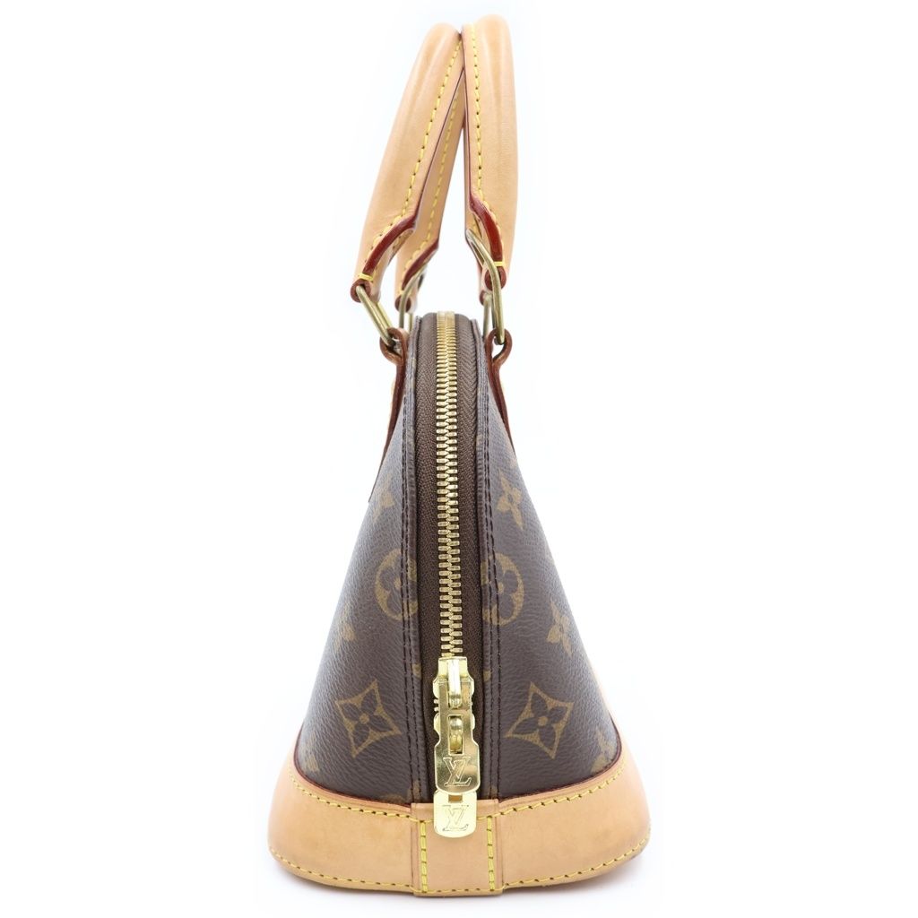 Louis Vuitton Monogram Alma BB Shoulder Bag Brown Leather — view 3