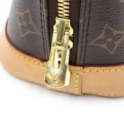 Louis Vuitton Monogram Alma BB Shoulder Bag Brown Leather — view 8