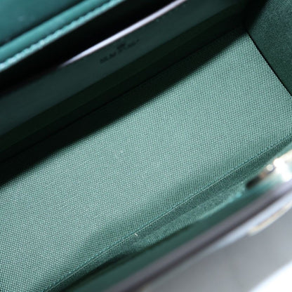 Gucci Diana Bamboo 2-Way Shoulder Bag Moss Green Leather Gold — view 7