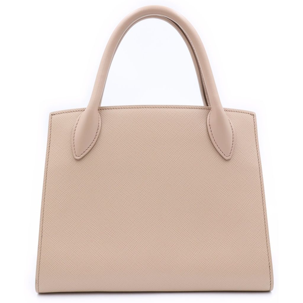 Prada Monochrome Small Handbag 2-Way Back Saffiano Leather Pink — view 2