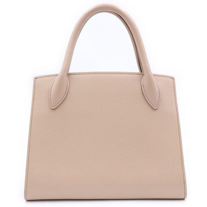 Prada Monochrome Small Handbag 2-Way Back Saffiano Leather Pink — view 2