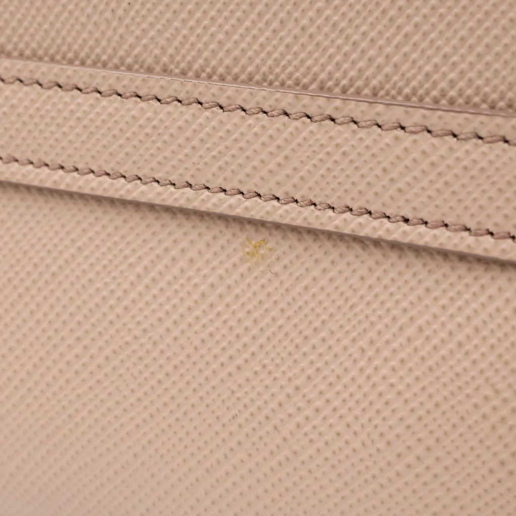 Prada Monochrome Small Handbag 2-Way Back Saffiano Leather Pink — view 6