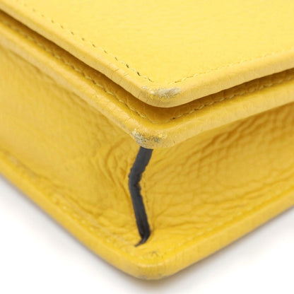 Gucci Soho Chain Wallet Shoulder Bag Yellow Leather Gold — view 5