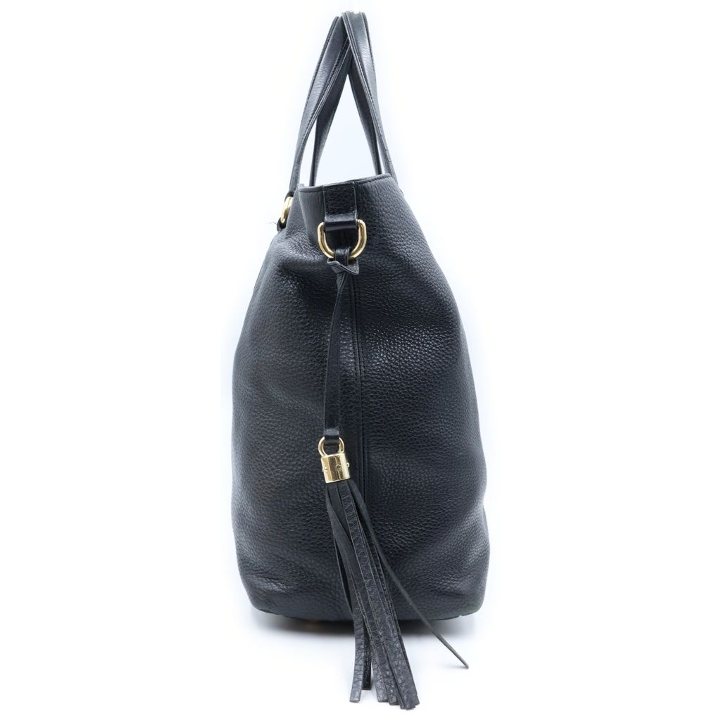 Gucci Soho Tote Black Leather Gold — view 3