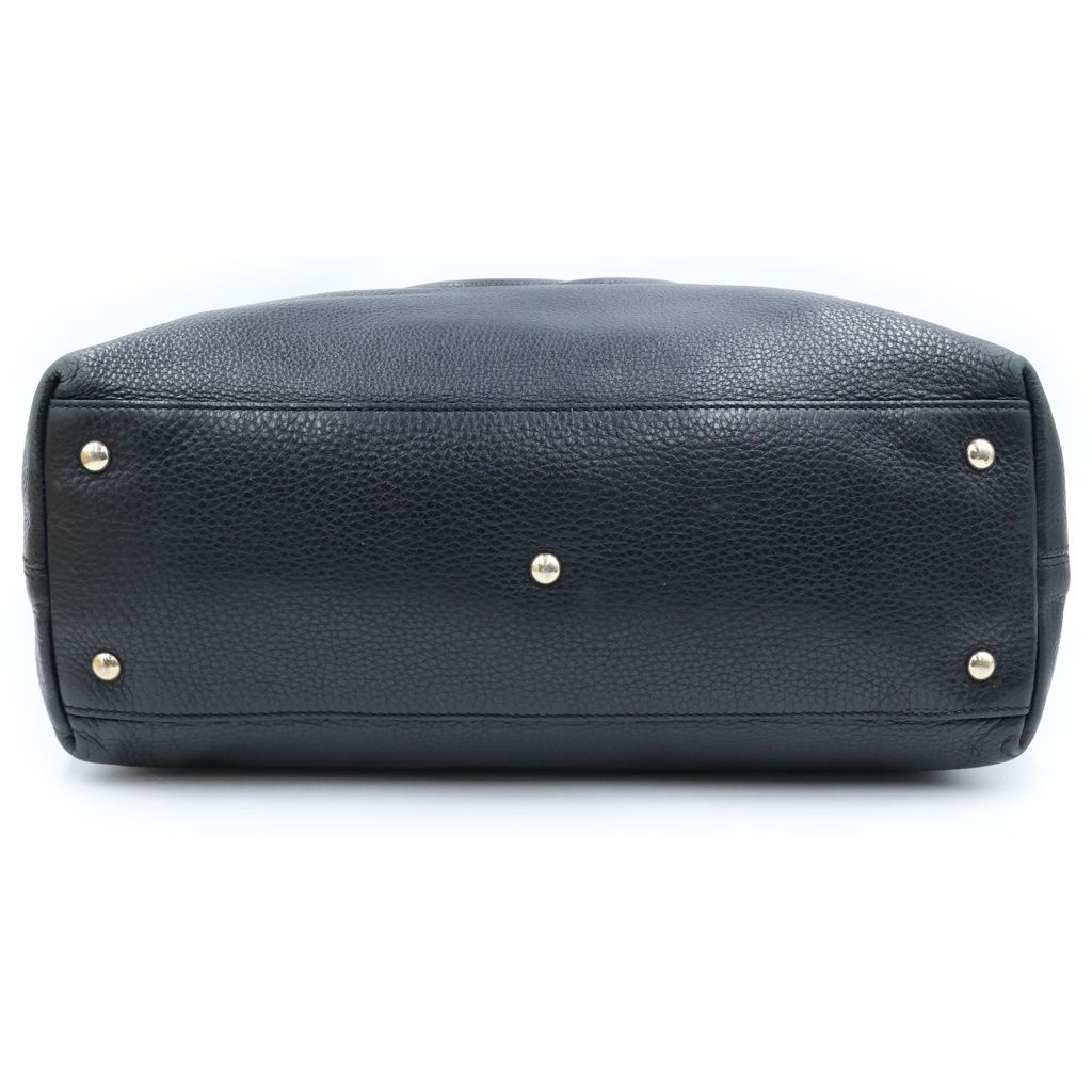 Gucci Soho Tote Black Leather Gold — view 4