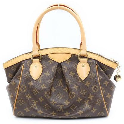 Louis Vuitton Monogram Tivoli PM Handbag Brown Leather Gold — view 2