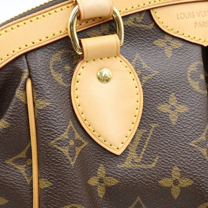 Louis Vuitton Monogram Tivoli PM Handbag Brown Leather Gold — view 7