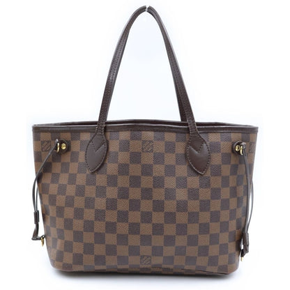 Louis Vuitton Damier Neverfull PM Tote Leather Brown