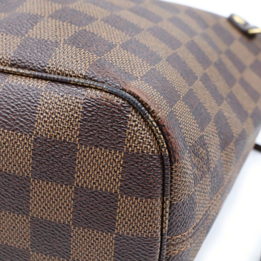 Louis Vuitton Damier Neverfull PM Tote Leather Brown — view 6
