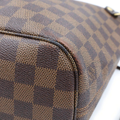 Louis Vuitton Damier Neverfull PM Tote Leather Brown — view 6