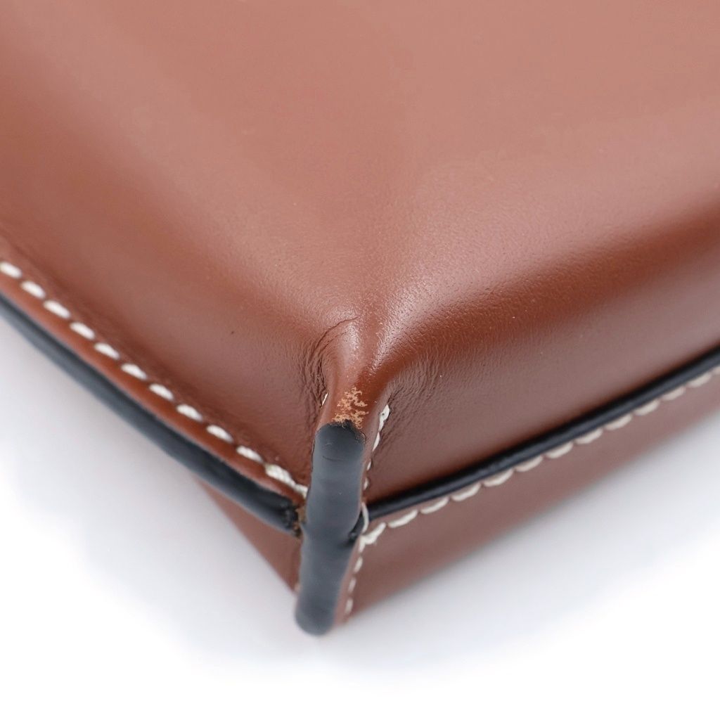 Loewe Anagram Gate Pocket Shoulder Bag Brown Leather — view 6