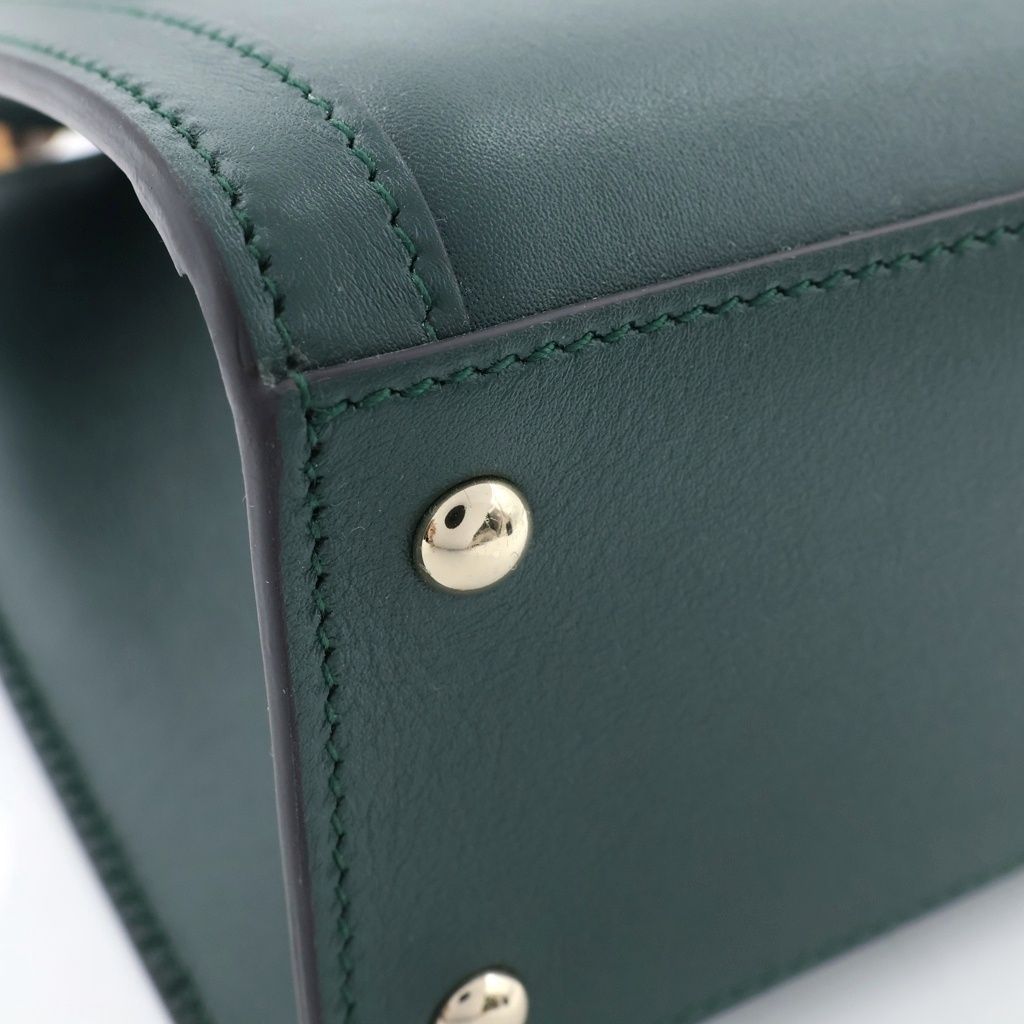 Gucci Diana Bamboo Small 2-Way Shoulder Bag Green Leather — view 6