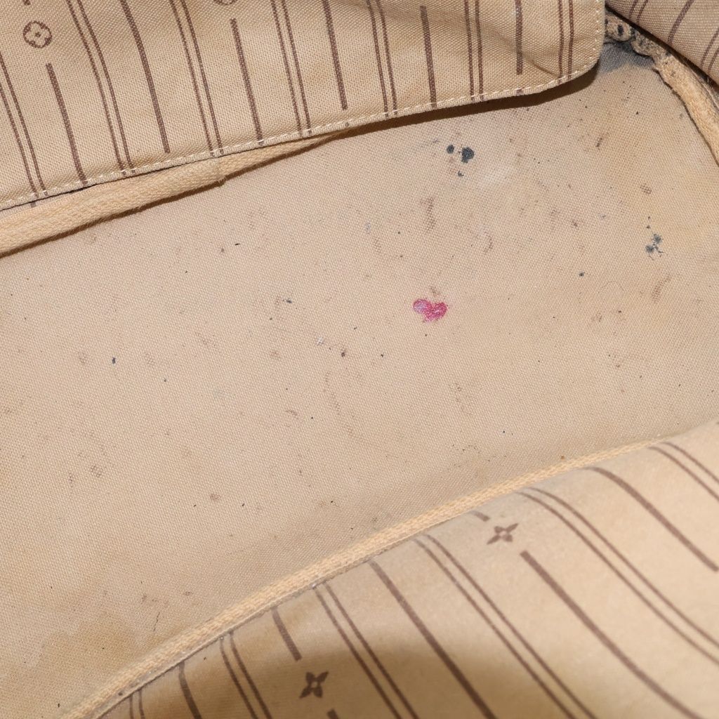 Louis Vuitton Monogram Neverfull MM Brown Leather Tote — view 8