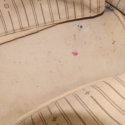 Louis Vuitton Monogram Neverfull MM Brown Leather Tote — view 8