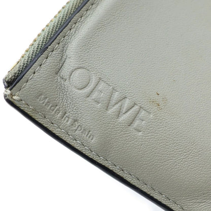 Loewe Anagram Small Vertical Compact Wallet Trifold Khaki — view 6