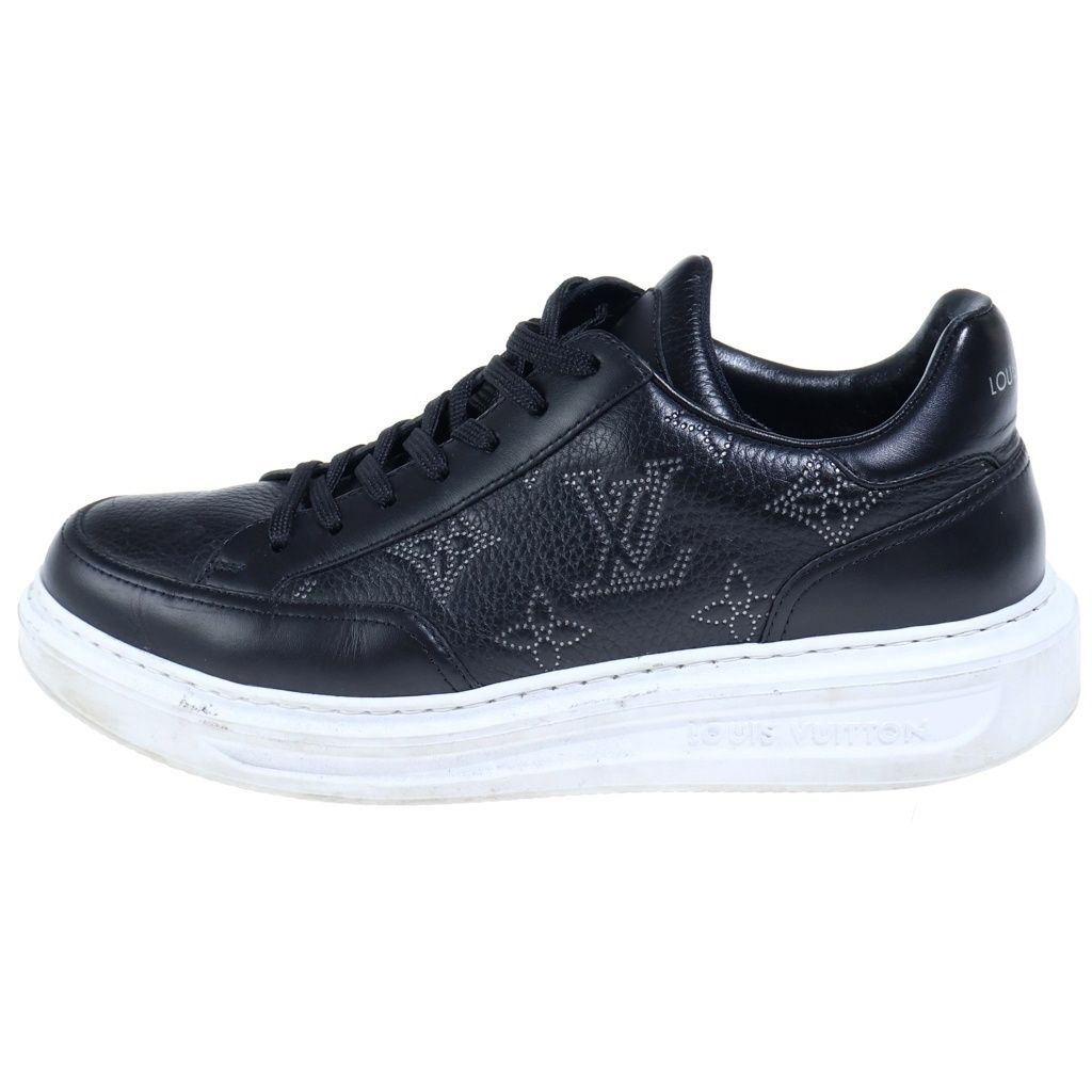 Louis Vuitton Monogram Beverly Hills Line Low Top Sneakers Black