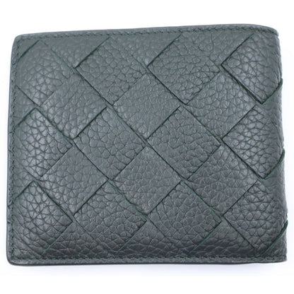 Bottega Veneta Calfskin Wallet with Intrecciato Coin Purse Bifold Black — view 2